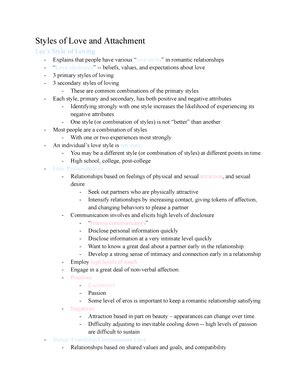 Sex And Relationships Lecture Notes Chapter And Sex Lecture Notes