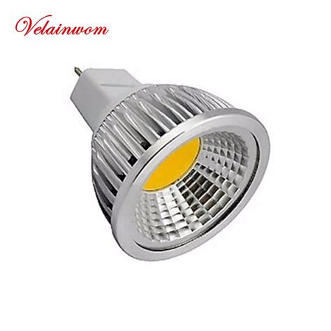 MR16 Lâmpada 12 V 6 W 9 W 12 W COB lâmpada LED Spotlight Branco Quente