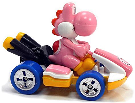Hot Wheels Mario Kart Mystrey Egg Pink Yoshi Standard Kart Neu My XXX Hot Girl