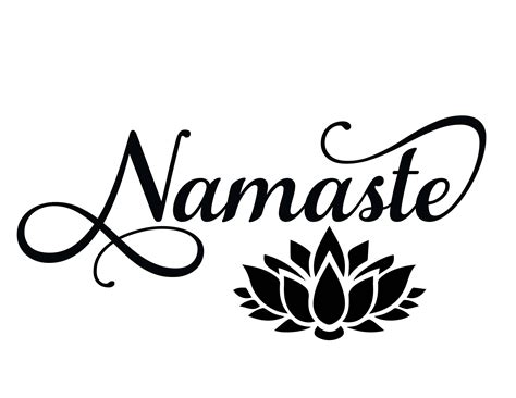 Namaste Svg Lotus Flower Yoga Svg Cut Files For Silhouette Etsy