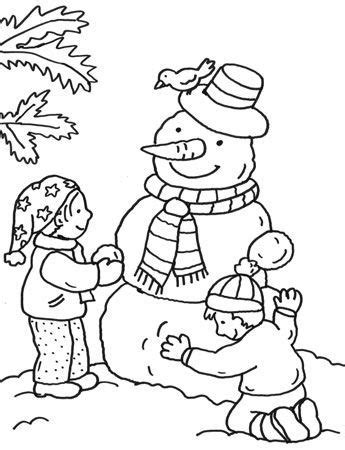 Coloriages D Hiver Coloriage Hiver Coloriage Bonhomme De Neige