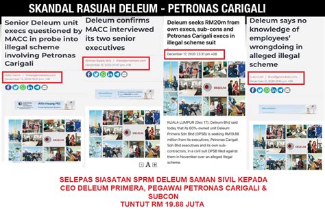 Skandal Rasuah Rm B Syarikat Deleum Berhad Petronas Hanya Kambing