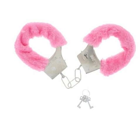 Pink Fluffy Handcuffs Furry Fancy Dress Role Play Toy Hen Etsy