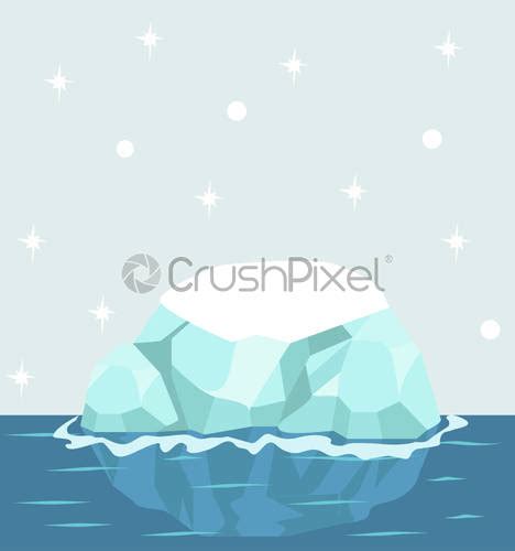 Arctic And Antarctic Minimal Infographic Banner Vector Stock Vector