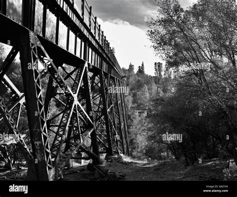 Old Railroad Bridge 1920 Stock Photo Alamy