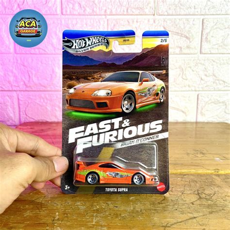 Jual Hot Wheels Silver Series Toyota Supra Orange Fast Furious Brian O Conner Kab