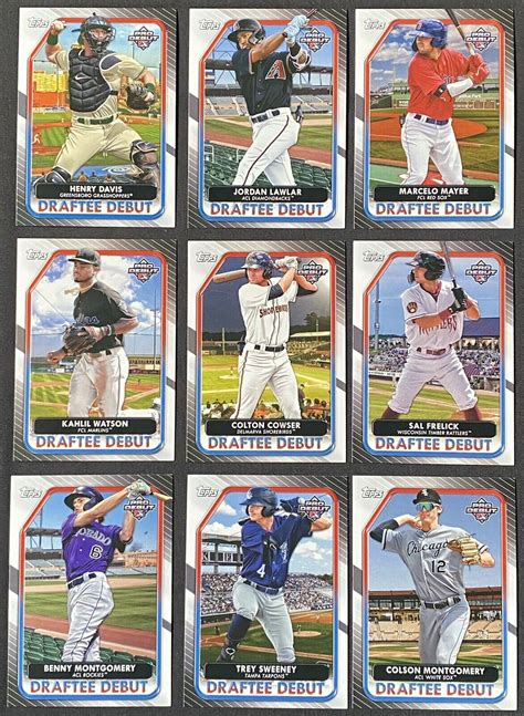 Topps Pro Debut Draftee Debut Insert Baseball Cards Complete