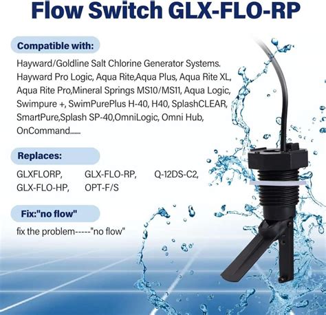 Assembly Glx Flo Rp For Hayward Goldline Aquarite Salt System