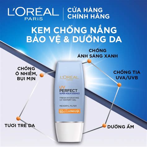 Kem Ch Ng N Ng L Oreal Uv Perfect Super Aqua Essence Ml Th Gi I