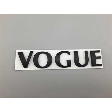 Emblema Trasero Vogue Negro Range Rover