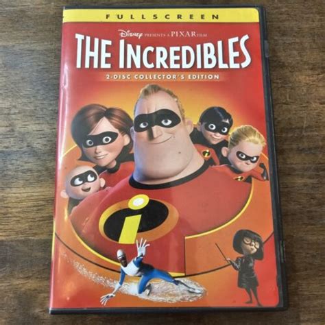 The Incredibles DVD 2005 Full Screen 2 Disc Collector S Edition