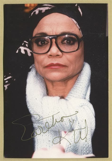 Eartha Kitt 1927 2008 Photo Originale Signée 80s By Eartha Kitt