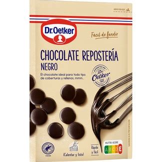 Chocolate negro para repostería fácil de fundir paquete 150 g DR