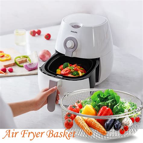 Air Fryer Basket Steamer Basket 304 Stainless Steel Mesh Basket For