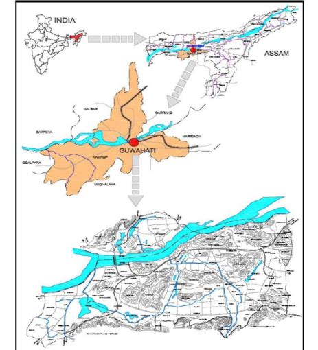 Guwahati City Map Source Cdp 2006 Guwahati Download Scientific