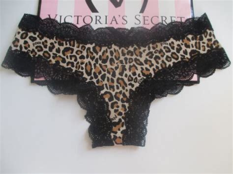 Victoria S Secret Pink Cotton Cheekster Leopard Cheeky Panty S M L Xl