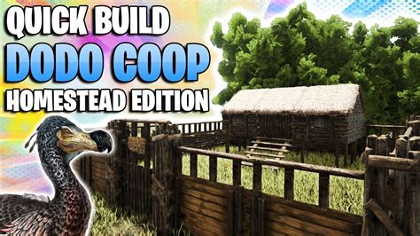 Ark How To Build A Dodo Coop Youtube