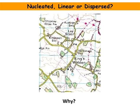 Settlement Patterns Dispersed Linear Nucleated Settlement Patterns and