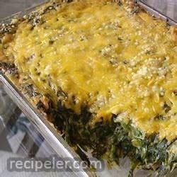 Cheesy Creamed Spinach Casserole