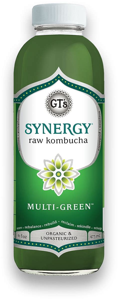 Multi Green Flavored Enlightened Kombucha Gt S Living Foods