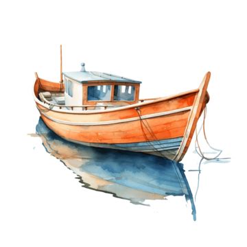 Watercolor Boat Illustration Ai Generative Watercolor Boat Sailboat