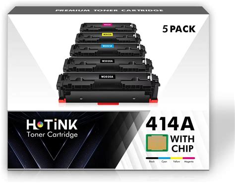 Amazon FIREINK 414A Toner Cartridges 5 Pack With Chip