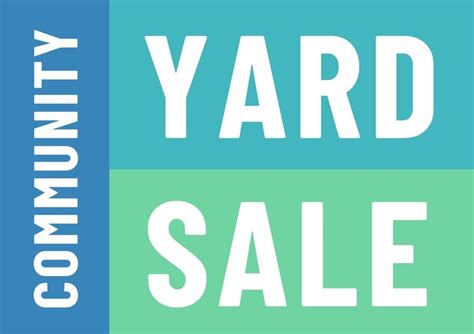 Free Printable Customizable Yard Sale Sign Templates Canva