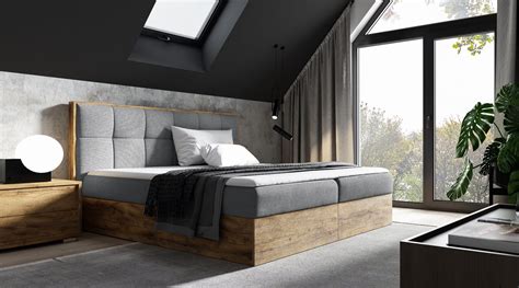 Boxspringbett Wood Viii X Hotelbett Mit Zwei Bettkasten