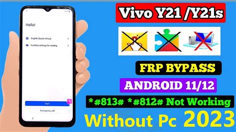 Vivo Y21 FRP Bypass Without Computer Android 12 Vivo Y21 Google