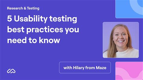 Usability Testing Best Practices You Need To Know Maze Youtube