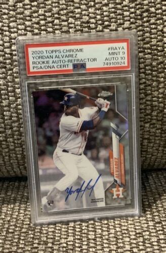 Topps Chrome Yordan Alvarez Rookie Auto Refractor Psa