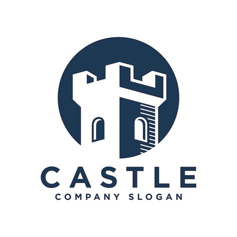 Plantilla Vectorial De Dise O De Logotipo De Castillo Vector Premium