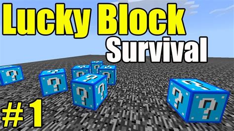 Lucky Block Survival Episode 1 Minecraft PE Server Minigame YouTube