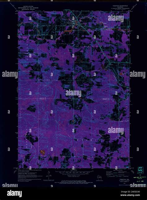 Map of tigerton hi-res stock photography and images - Alamy