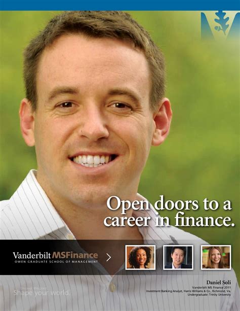 Vanderbilt Ms Finance Brochure By Vanderbilt Owen Graduate School Of Management Issuu