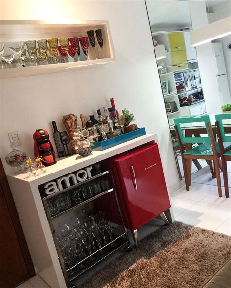 Minibar Inspira Es Para Criar Esse Cantinho Em Casa Bar Em