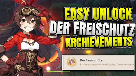 EASY UNLOCK DER FREISCHUTZ ARCHIEVEMENTS GENSHIN IMPACT TRICKS YouTube