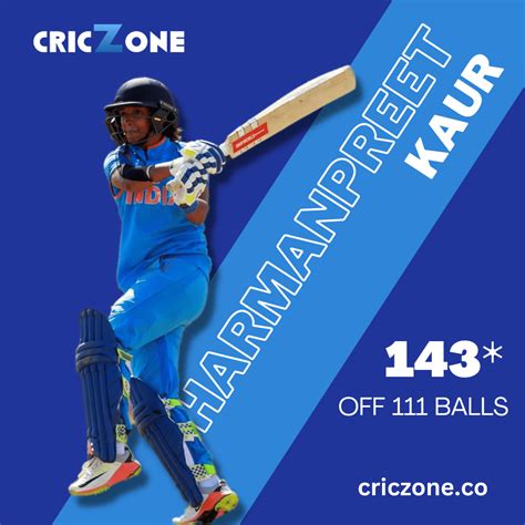 Sensational Batting From Harmanpreet Kaur — Criczone - Cric zone - Medium