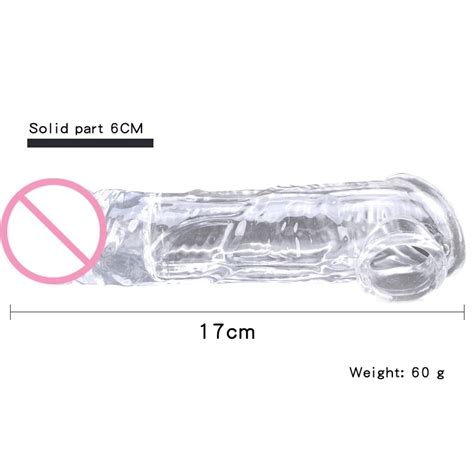 Super Realistic Condoms Reusable Penis Sleeves Extender For Men Cock