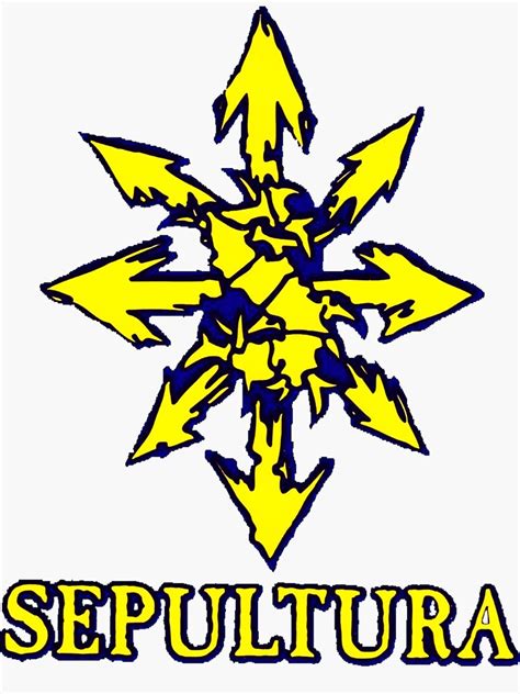 "New 03 Sepultura band logo Genre: Death metal" Sticker by Treffry90 ...