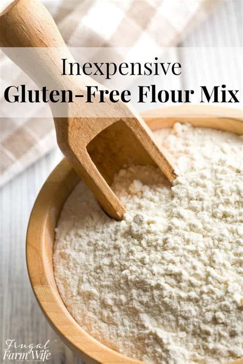 Inexpensive Gluten Free Flour Mix The Frugal Farm Wife