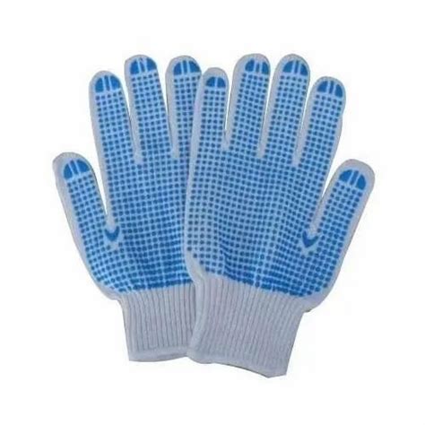 PVC Dotted Hand Gloves 6 10 Inches Finger Type Full Fingered At Best