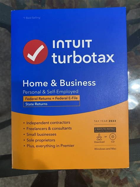 New Turbotax Home Business Federal And State Tax Software