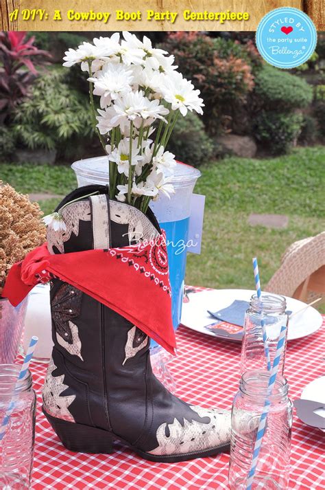 Easy Diy Cowboy Boot Party Centerpiece In Just 5 Steps Cowboy Boot