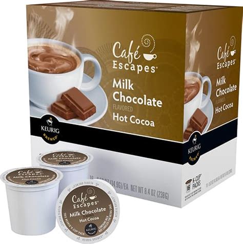 Café Escapes Milk Chocolate Hot Chocolate K Cup Pods 16 Pack Multi 00801 Best Buy