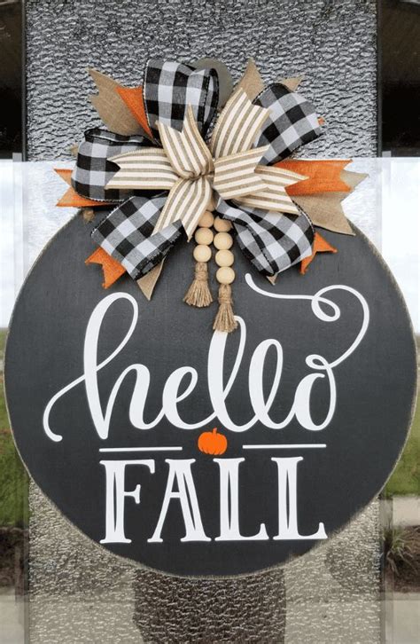 Best Door Hanger Fall Wreaths For Front Door I Luve It Fall