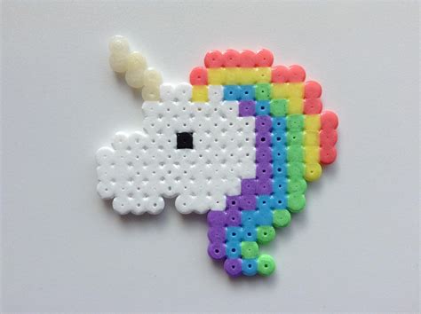 Rainbow Unicorn- Hama Bead Art by Dogtorwho on DeviantArt