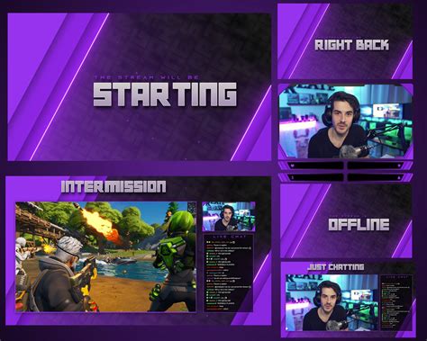 Free Animated Stream Overlay Pack, Free Twitch Overlay on Behance