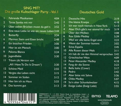 Stimmen Der Berge 2in1 SING MIT große Kultschlager Party Vol 1