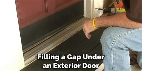 How To Fill Gap Under Exterior Door Threshold Easy Steps